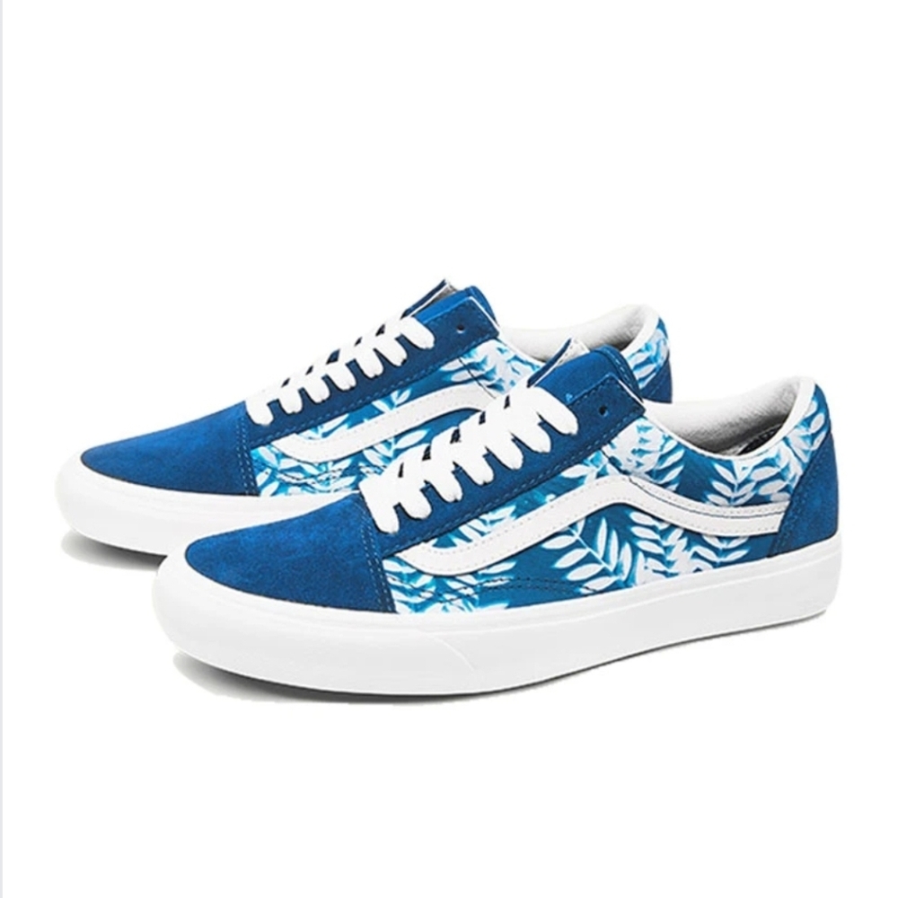Vans Old Skool Solar Floral Women Blue and White VNOA4U3BWV8 (2020) 102025